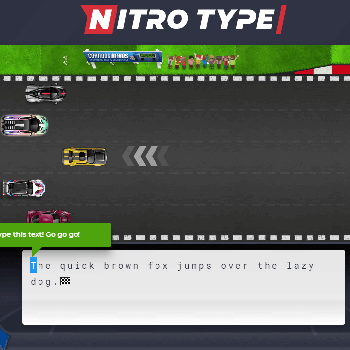 Play Nitro Type! Nerdy racing game!!!